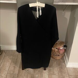 Elegant Black Wrap Dress